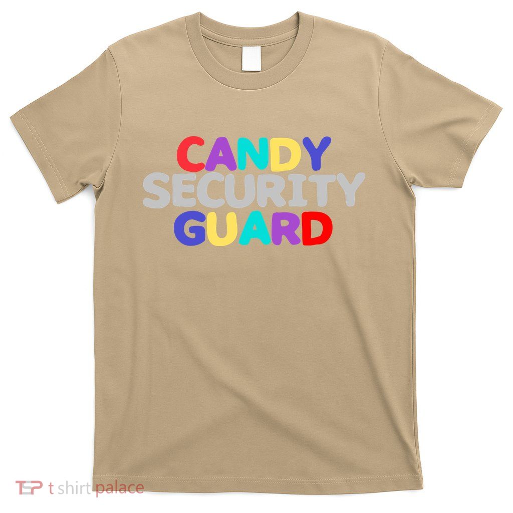 Funny Halloween, Cute Halloween, Candy Security Guard T-Shirt