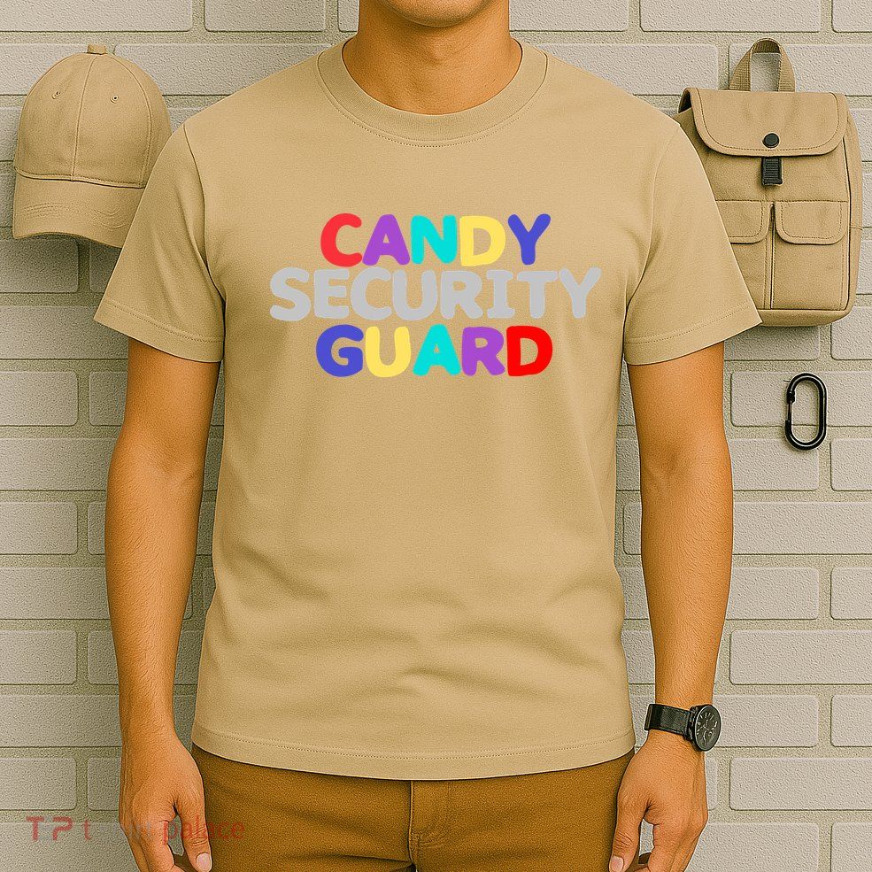 Funny Halloween, Cute Halloween, Candy Security Guard T-Shirt
