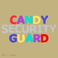Funny Halloween, Cute Halloween, Candy Security Guard T-Shirt