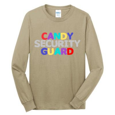 Funny Halloween, Cute Halloween, Candy Security Guard Tall Long Sleeve T-Shirt