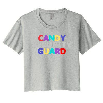 Funny Halloween, Cute Halloween, Candy Security Guard Women's Crop Top Tee