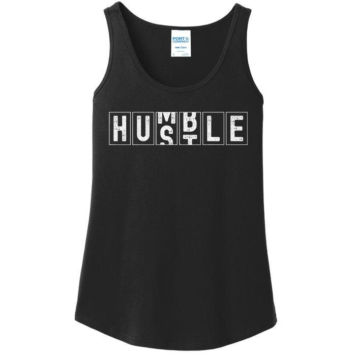 Funny Hustle Cool Humble Odometer Ladies Essential Tank