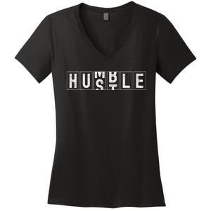 Funny Hustle Cool Humble Odometer Women's V-Neck T-Shirt