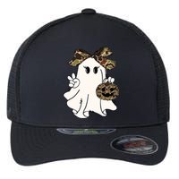 Funny Halloween Camouflage Camo Ghost Hello Hunting Season Flexfit Unipanel Trucker Cap