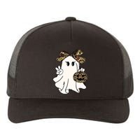 Funny Halloween Camouflage Camo Ghost Hello Hunting Season Yupoong Adult 5-Panel Trucker Hat