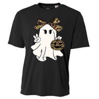 Funny Halloween Camouflage Camo Ghost Hello Hunting Season Cooling Performance Crew T-Shirt