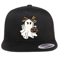 Funny Halloween Camouflage Camo Ghost Hello Hunting Season Flat Bill Trucker Hat