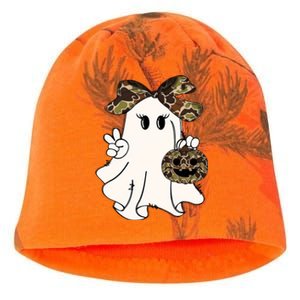 Funny Halloween Camouflage Camo Ghost Hello Hunting Season Kati - Camo Knit Beanie