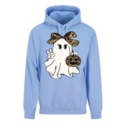 Funny Halloween Camouflage Camo Ghost Hello Hunting Season Unisex Surf Hoodie