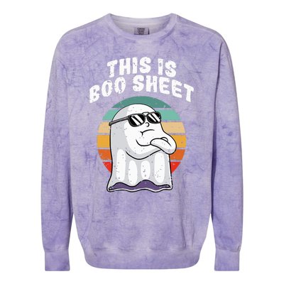 Funny Halloween Costume Ghost Pun Humor Spooktacularly Hilarious! Colorblast Crewneck Sweatshirt