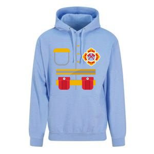 Fire Halloween Costume Firefighter Easy Lazy Costume Gift Unisex Surf Hoodie