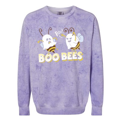 Funny Halloween Costume Boo Bees Party Funny Gift Colorblast Crewneck Sweatshirt