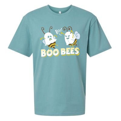 Funny Halloween Costume Boo Bees Party Funny Gift Sueded Cloud Jersey T-Shirt