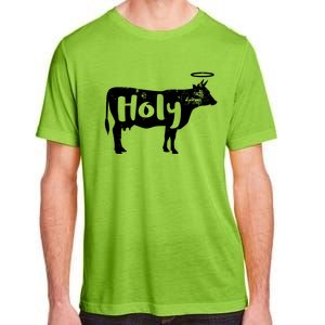 Funny Holy Cow Dairy Farming Gift Adult ChromaSoft Performance T-Shirt