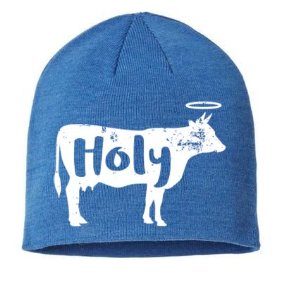 Funny Holy Cow Dairy Farming Gift Sustainable Beanie