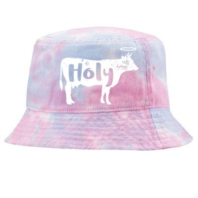 Funny Holy Cow Dairy Farming Gift Tie-Dyed Bucket Hat