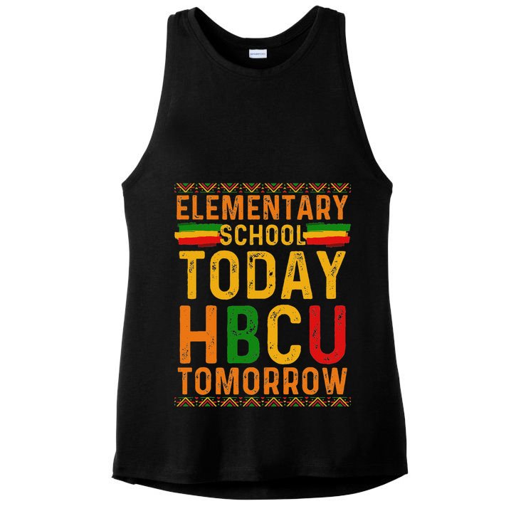Future Hbcu College Elementary School Today Hbcu Tomorrow Ladies PosiCharge Tri-Blend Wicking Tank