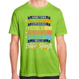 Father Husband Cowboy Beer Sports Dallas TX Dad Fathers Day Adult ChromaSoft Performance T-Shirt