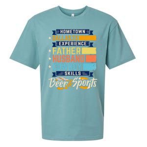 Father Husband Cowboy Beer Sports Dallas TX Dad Fathers Day Sueded Cloud Jersey T-Shirt