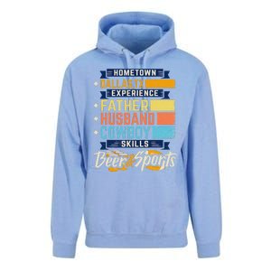 Father Husband Cowboy Beer Sports Dallas TX Dad Fathers Day Unisex Surf Hoodie