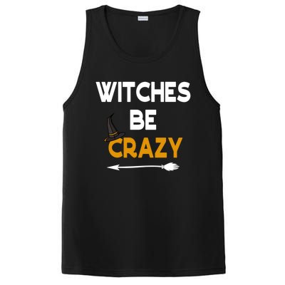 Funny Halloween Couples Costume Witches Be Crazy Gift PosiCharge Competitor Tank