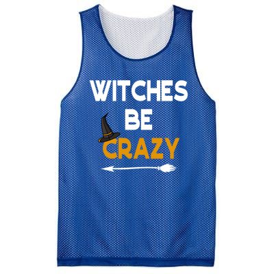 Funny Halloween Couples Costume Witches Be Crazy Gift Mesh Reversible Basketball Jersey Tank