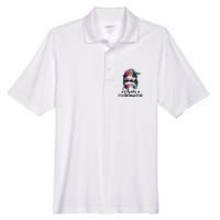 Funny Humor Chaos Coordinator Messy Bun Teachers Boss Women Men's Origin Performance Pique Polo