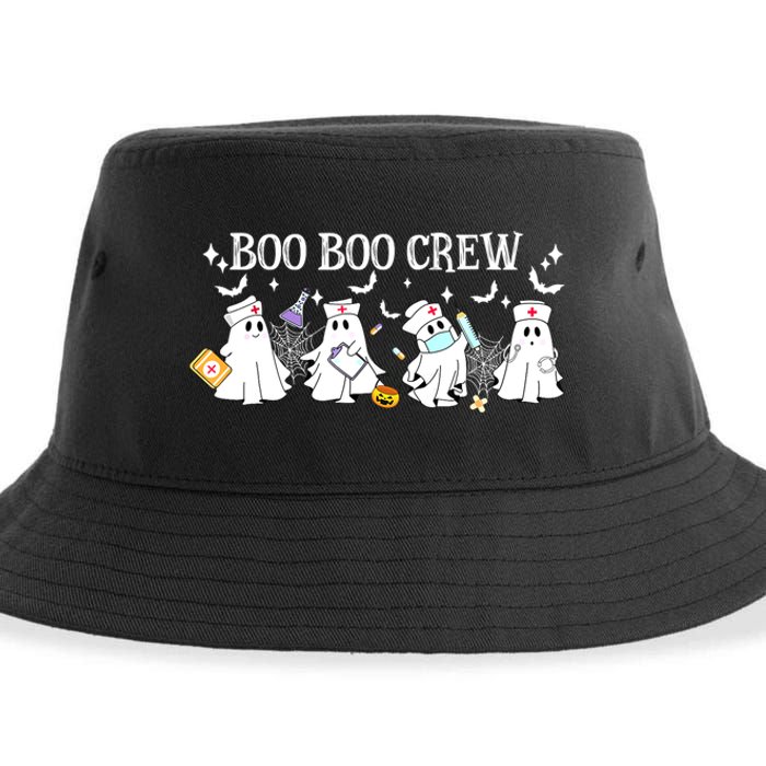 Funny Halloween Cute Boo Boo Crew Nurse Ghost Gift Sustainable Bucket Hat