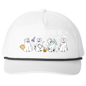 Funny Halloween Cute Boo Boo Crew Nurse Ghost Gift Snapback Five-Panel Rope Hat