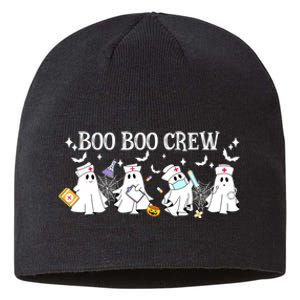 Funny Halloween Cute Boo Boo Crew Nurse Ghost Gift Sustainable Beanie