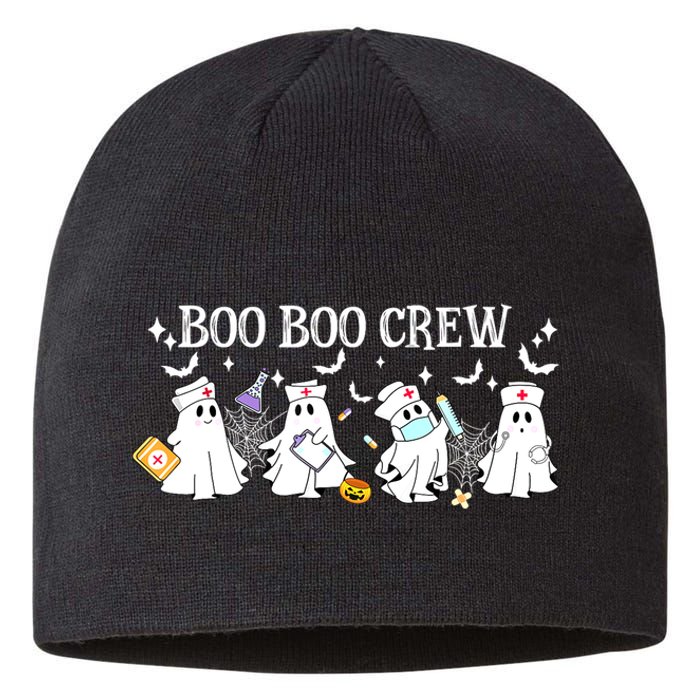 Funny Halloween Cute Boo Boo Crew Nurse Ghost Gift Sustainable Beanie