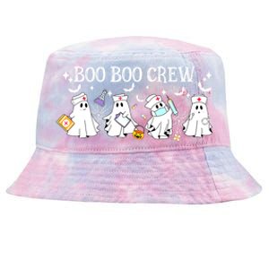 Funny Halloween Cute Boo Boo Crew Nurse Ghost Gift Tie-Dyed Bucket Hat