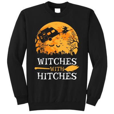 Funny Halloween Camping Gift for Witch Lovers Tall Sweatshirt