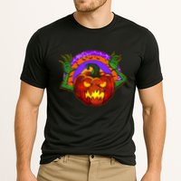 Funny Halloween Creepy Jackolantern Pumpkin Cooling Performance Crew T-Shirt