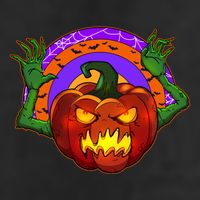 Funny Halloween Creepy Jackolantern Pumpkin Adult Drive Performance Visor