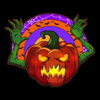 Funny Halloween Creepy Jackolantern Pumpkin Wool Snapback Cap