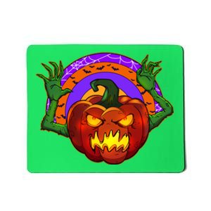 Funny Halloween Creepy Jackolantern Pumpkin Mousepad