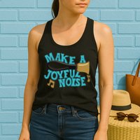 For Handbell Choir Ringers Make A Joyful Noise Graphic Womens Tank Top