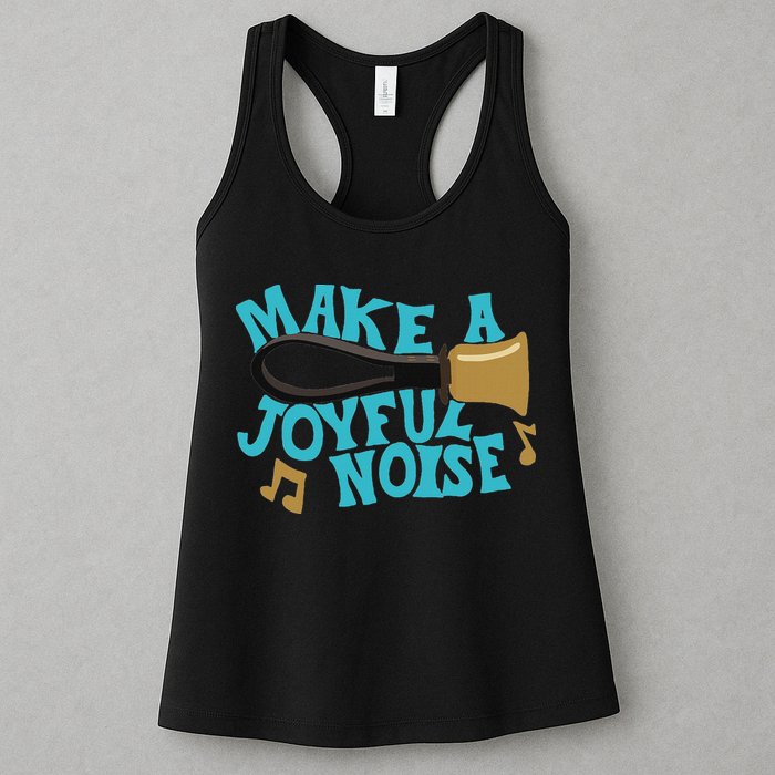 For Handbell Choir Ringers Make A Joyful Noise Graphic Womens Tank Top