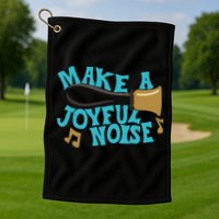 For Handbell Choir Ringers Make A Joyful Noise Graphic Golf Towel