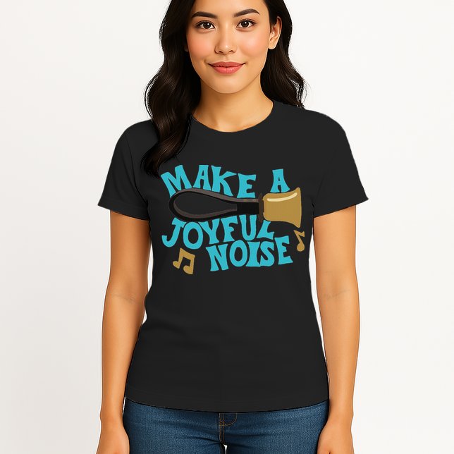 For Handbell Choir Ringers Make A Joyful Noise Graphic Womens T-Shirt