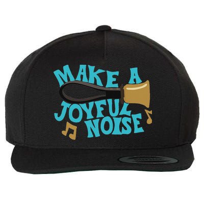 For Handbell Choir Ringers Make A Joyful Noise Graphic Wool Snapback Cap