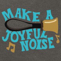 For Handbell Choir Ringers Make A Joyful Noise Graphic Cotton Canvas Backpack