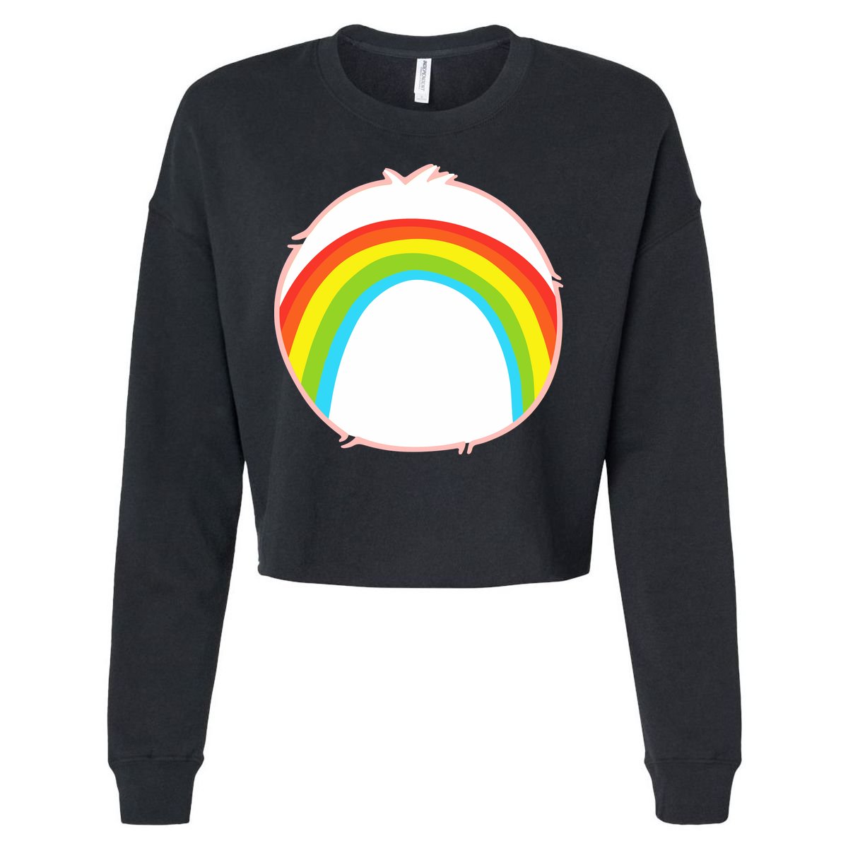 Funny Halloween, Cute Halloween, Cheer Bear Halloween Costume Cropped Pullover Crew