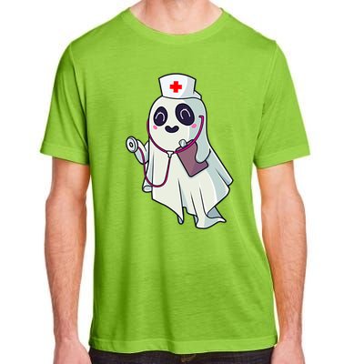 Funny Halloween Costume Cute Pocket Ghost Nurse Scrub Gift Adult ChromaSoft Performance T-Shirt