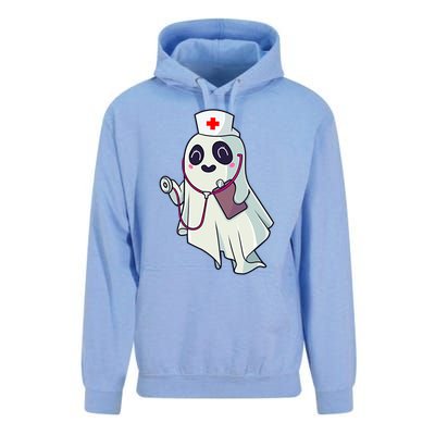 Funny Halloween Costume Cute Pocket Ghost Nurse Scrub Gift Unisex Surf Hoodie