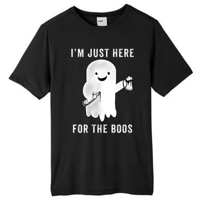 Funny Halloween Cute Gift Party Beer Just Here For The Boos Great Gift Tall Fusion ChromaSoft Performance T-Shirt