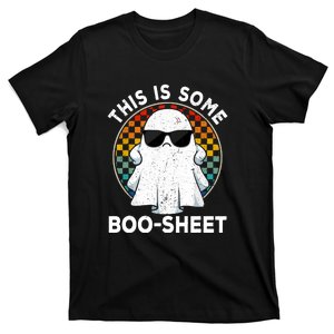 Funny Halloween Cute Boo Ghost Retro This Is Some Boo Sheet Gift T-Shirt