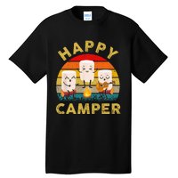 Funny Happy Cute Marshmallow Camper Bonfire Kids Women Men Tall T-Shirt