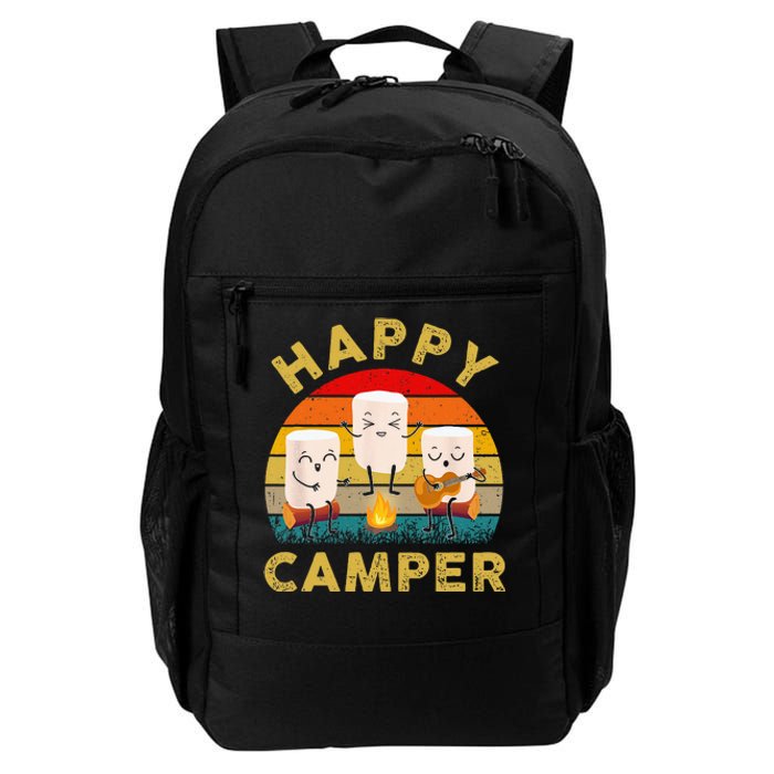 Funny Happy Cute Marshmallow Camper Bonfire Kids Women Men Daily Commute Backpack